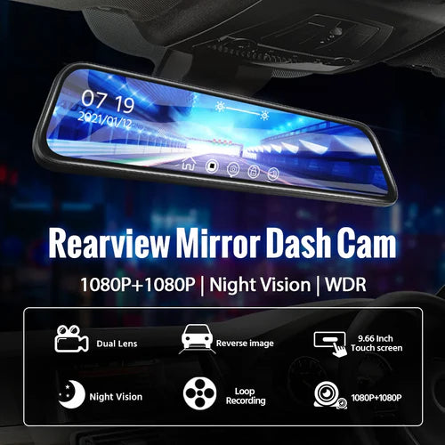 AutoGuard Mirror Dashcam